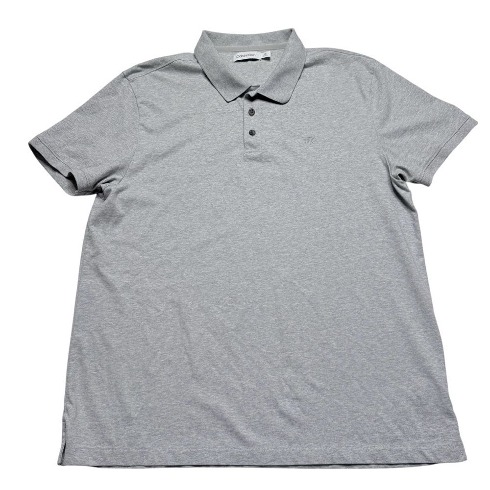 Calvin Klein Polo Shirt Gray Men’s Sz L